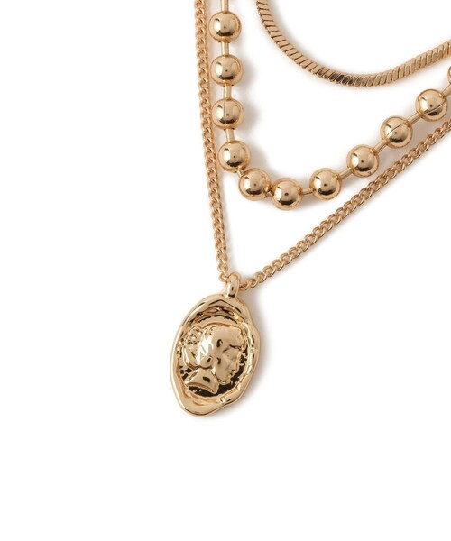 VIS（ビス）の「ダブルチェーンコインネックレス（ネックレス・レディース・ゴールド/シルバー・F）」の11枚目の写真