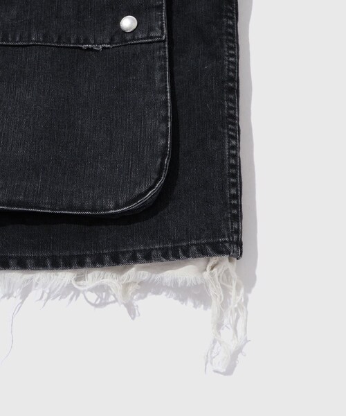 ADAM ET ROPE'（アダムエロペ）の「【JOHN MASON SMITH/ジョン メイソン スミス】SULFUR DYE HEAVY DUCK CLOTH OVERSIZED HUNTING VEST（ベスト・メンズ・ブラック・M/S）」の8枚目の写真