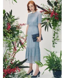 LAGUNAMOON | LADYレース切替マーメイドワンピース(ドレス)