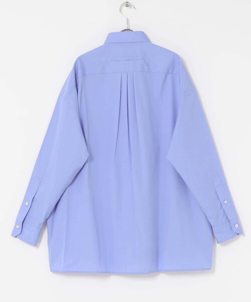 かぐれ(カグレ)の「TICCA スクエアビッグシャツuni(シャツ/ブラウス・レディース・blue/pinkstripe・1)」の7枚目の写真