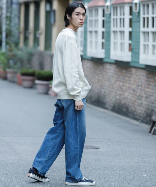 URBAN RESEARCH（アーバンリサーチ）の「『別注』RUSSELL ATHLETIC×UR　CREW NECK PULLOVER（ニット/セーター・メンズ・BLACK/IVORY・M/L）」の12枚目の写真