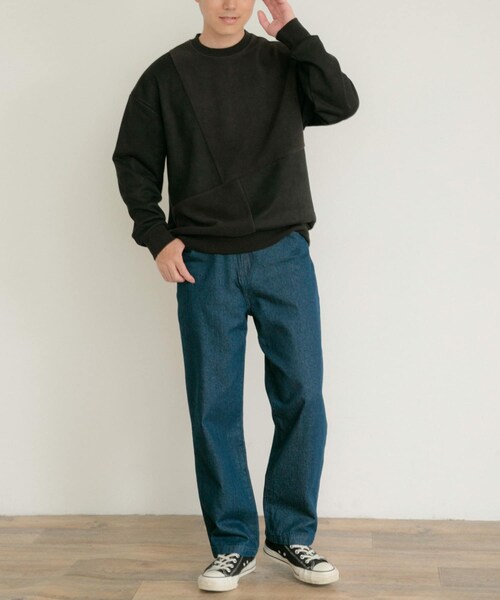 ITEMS URBANRESEARCH（アイテムズ アーバンリサーチ）の「『静電気防止』裏フリースフェイクスウェード クレイジープルオーバー（その他トップス・メンズ・GRN/BLU/IVO/BLK・M/L）」の19枚目の写真