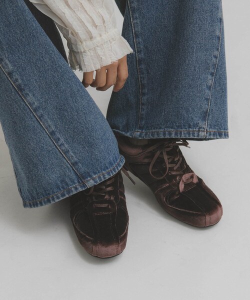 KBF（ケイビーエフ）の「ベロアスニーカー（スニーカー・レディース・BROWN/BLUE GRAY・37/38/39）」の15枚目の写真