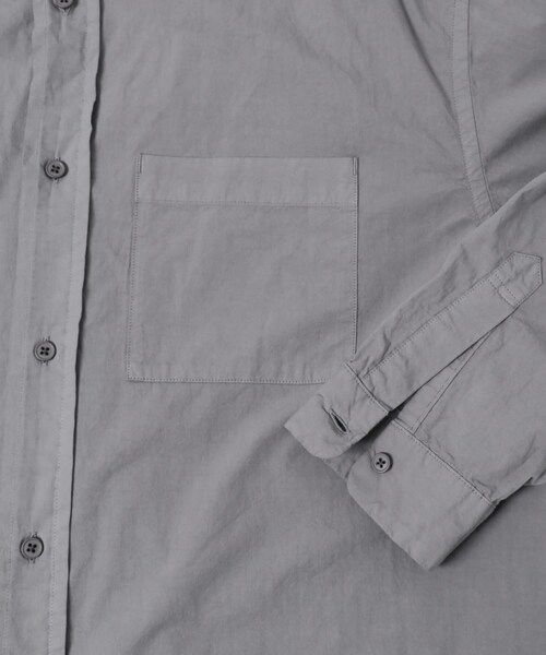 URBAN RESEARCH DOORS（アーバンリサーチドアーズ）の「STILL BY HAND　GARMENTDYE BANDCOLLAR SHIRTS（シャツ/ブラウス・メンズ・ECRU/INK BLACK/SLATE GREY/BROWN・46/48）」の14枚目の写真