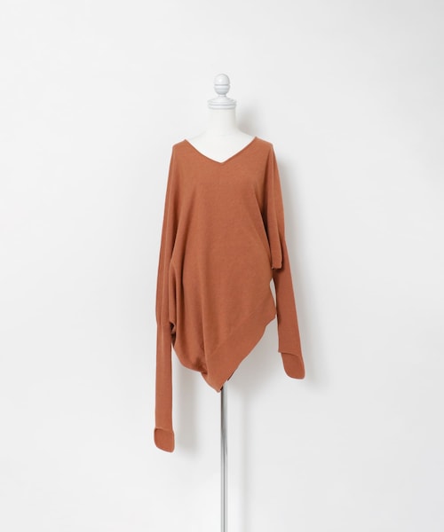 LAATO（ラート）の「square knit pullover（ニット/セーター・レディース・ネズミ/チョコレート/フラミンゴ・Free）」の3枚目の写真