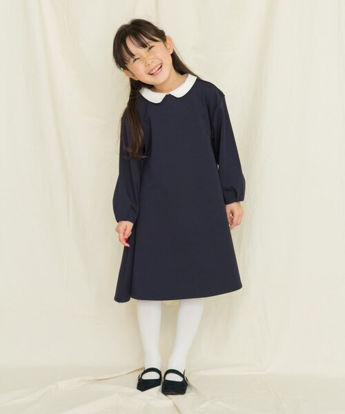 URBAN RESEARCH DOORS（アーバンリサーチドアーズ）の「付け襟フレアワンピース(KIDS)（ワンピース・キッズ・BEIGE/NAVY・105/120/135）」の16枚目の写真