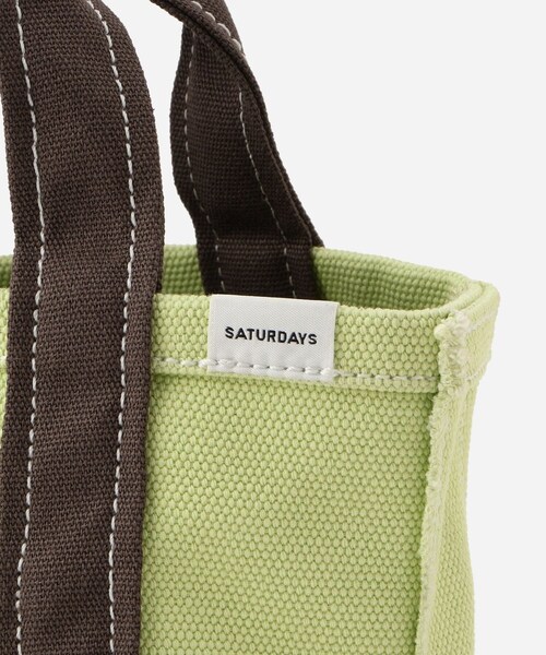 Saturdays NYC(サタデーズ ニューヨークシティ )の「Canvas Mini Tote Bag(トートバッグ・レディース・ブラック/キミドリ/ネイビー/レッド/イエロー・F)」の9枚目の写真
