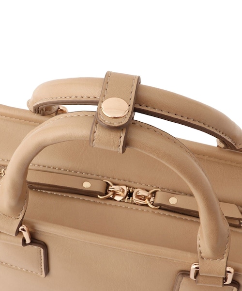ROPE' PICNIC（ロペピクニック）の「ワイドスクエアボストンバッグ/2WAY（ボストンバッグ・レディース・ブラック/キナリ/ブラウン/ベージュ系・F）」の10枚目の写真