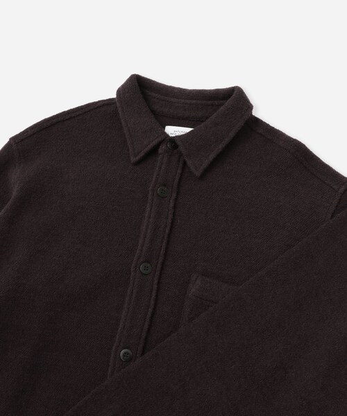 Saturdays NYC(サタデーズ ニューヨークシティ )の「Ryan Heavy Boucle Shirt(シャツ/ブラウス・レディース・ブラック/ブラウン・L/M/S/XL)」の20枚目の写真
