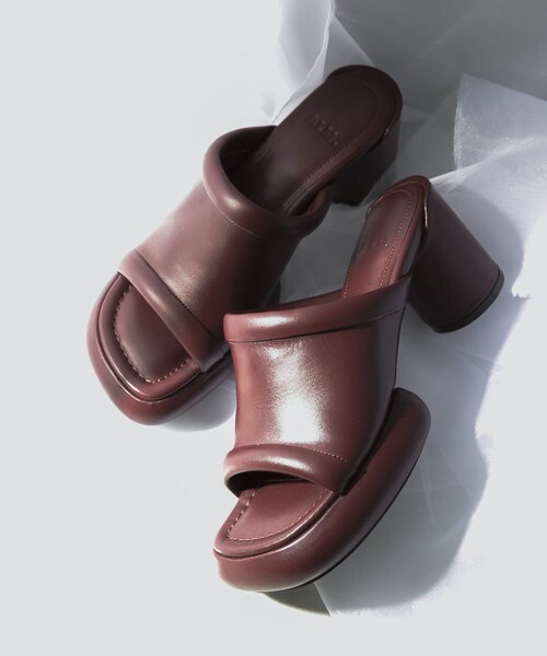 URBAN RESEARCH ROSSO（アーバンリサーチロッソ）の「ALM.　CIELO LEATHER SANDALS（サンダル・レディース・BLACK/MAROON・36/37/38）」の15枚目の写真
