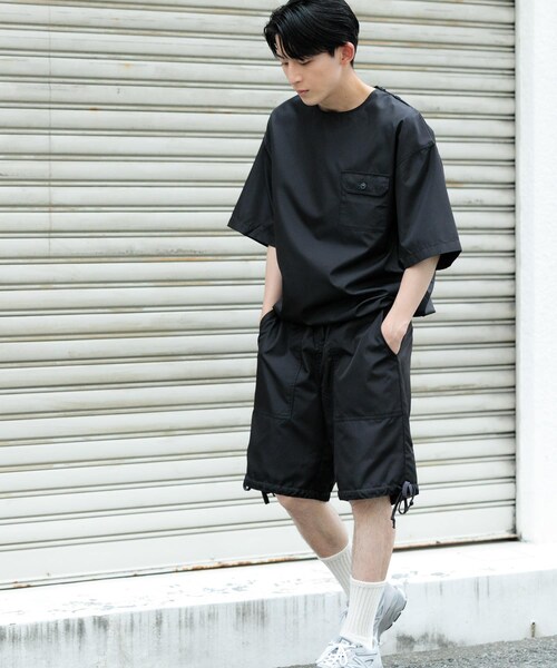 ITEMS URBANRESEARCH（アイテムズ アーバンリサーチ）の「TAION　Military Reversi Shorts（その他パンツ・メンズ・BLK/OLV/D.NVY/D.SAGE GRN/TIE-DYE・M/L）」の10枚目の写真