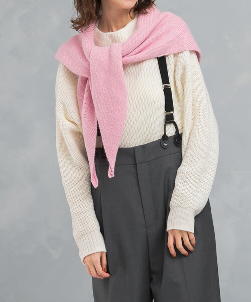 URBAN RESEARCH ROSSO（アーバンリサーチロッソ）の「ボートネックバックスリット畦ニット（ニット/セーター・レディース・OFF WHITE/LEMON/MINT/D/NAVY・FREE）」の16枚目の写真