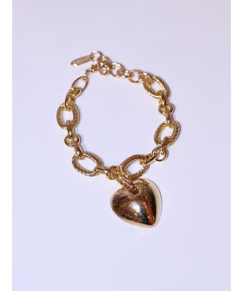 jouetie（ジュエティ）の「ハートモチーフブレスレット（ブレスレット・レディース・シルバー/ゴールド・F）」の4枚目の写真