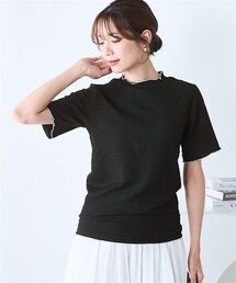 nissen | ＜大きいサイズ＞楊柳カットソープルオーバー(Tシャツ/カットソー)