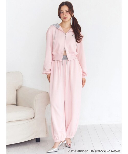 CALNAMUR（カルナムール）の「【HELLO KITTYコラボ】スウェットワイドパンツ（その他パンツ・レディース・チャコールグレー/ピンク/ネイビー・F）」の15枚目の写真