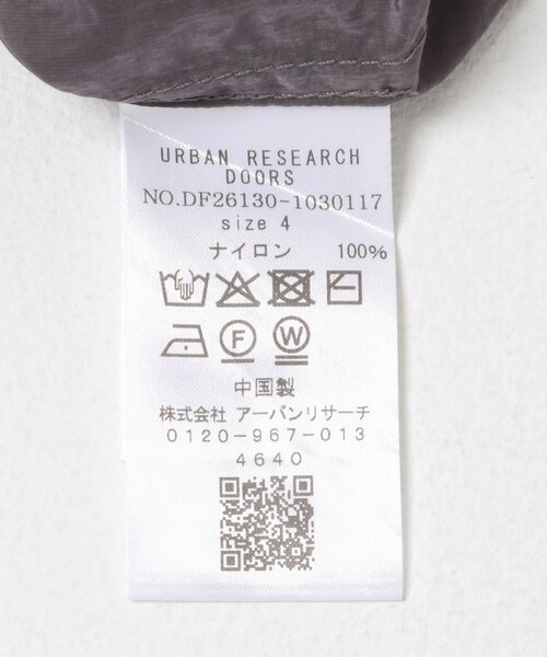 URBAN RESEARCH DOORS（アーバンリサーチドアーズ）の「FORK&SPOON　シアーアノラックパーカー（パーカー・メンズ・BLACK/CHARCOAL・4/5）」の12枚目の写真