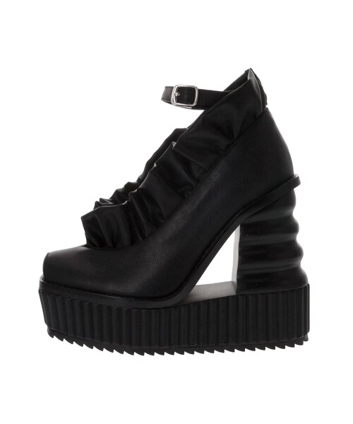 PAMEO POSE（パメオポーズ）の「SAMBA PUMPS PATENT（その他シューズ・レディース・ブラック/レッド・36/38/40/42）」の4枚目の写真