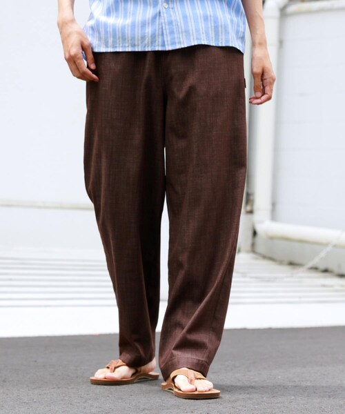 URBAN RESEARCH Sonny Label（アーバンリサーチサニーレーベル）の「デニムライクイージーワイドパンツ（デニムパンツ・メンズ・ブルー/ブラック/ブラウン・S/M/L）」の22枚目の写真