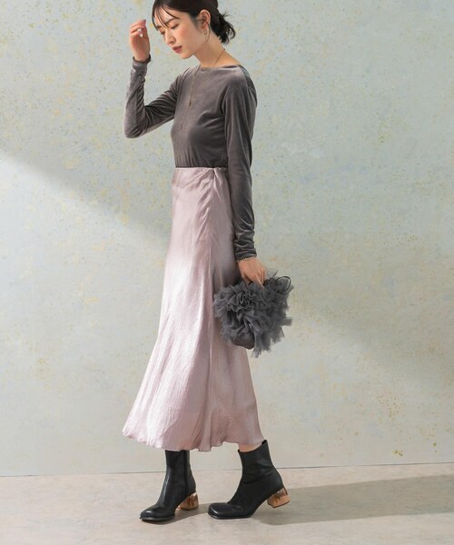 URBAN RESEARCH ROSSO（アーバンリサーチロッソ）の「サテンバイアススカート（スカート・レディース・ivory/mauve pink・FREE）」の17枚目の写真