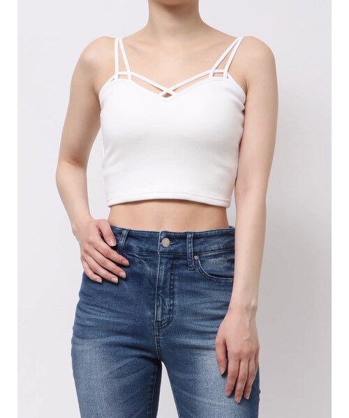 GYDA（ジェイダ）の「バインダービスチェ（スイムグッズ・レディース・オフホワイト/ブラック・F）」の2枚目の写真