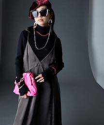 nissen | サテンキャミソールワンピース＜大きいサイズ有＞GEVS.(ワンピース)