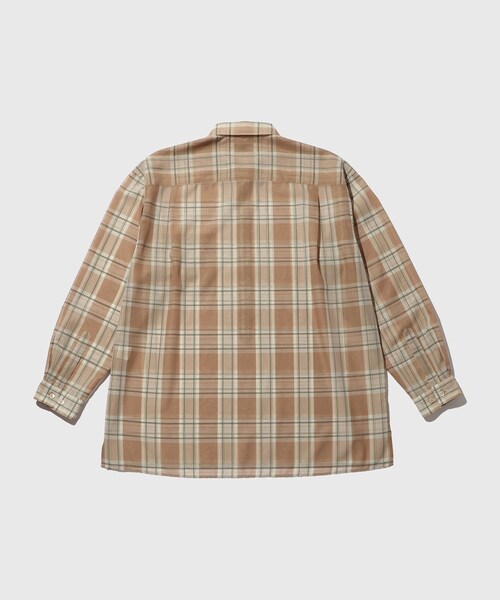 ADAM ET ROPE'(アダムエロペ)の「シアー パターンド ロングスリーブ プルオーバー シャツ(シャツ/ブラウス・メンズ・ブラック/ベージュ系・L/M)」の12枚目の写真