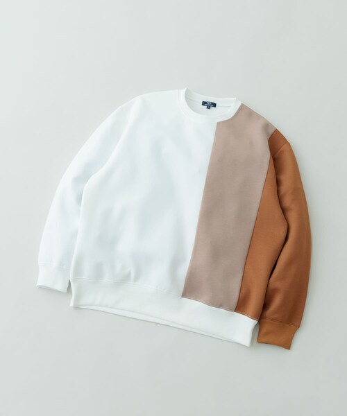 ITEMS URBANRESEARCH（アイテムズ アーバンリサーチ）の「ストレッチダンボール 切替トップス A（スウェット・メンズ・BLK/MOC/NVY・M/L）」の13枚目の写真