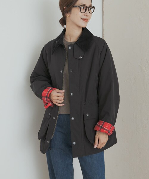URBAN RESEARCH DOORS(アーバンリサーチドアーズ)の「『別注』Barbour OS BEDALE PADDED(テーラードジャケット・レディース・BLACK/GRAY・one)」の9枚目の写真