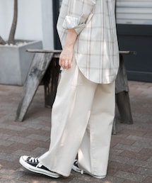 FORK&SPOON | FORK&SPOON ガーメントダイツイルカーブパンツ(その他パンツ)