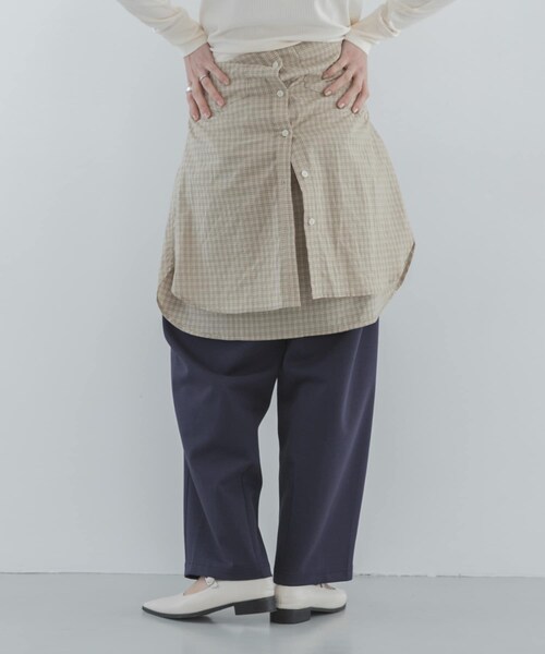 URBAN RESEARCH Sonny Label（アーバンリサーチサニーレーベル）の「メルティスウェットバレルパンツ（スウェットパンツ・レディース・グレー/ネイビー・Free）」の18枚目の写真