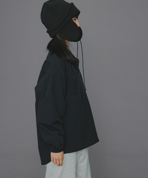 SENSE OF PLACE by URBAN RESEARCH（センスオブプレイスバイアーバンリサーチ）の「『ユニセックス』Uiscel　4WAYストレッチアノラック（その他トップス・レディース・BLACK/OLIVE・M/L）」の8枚目の写真