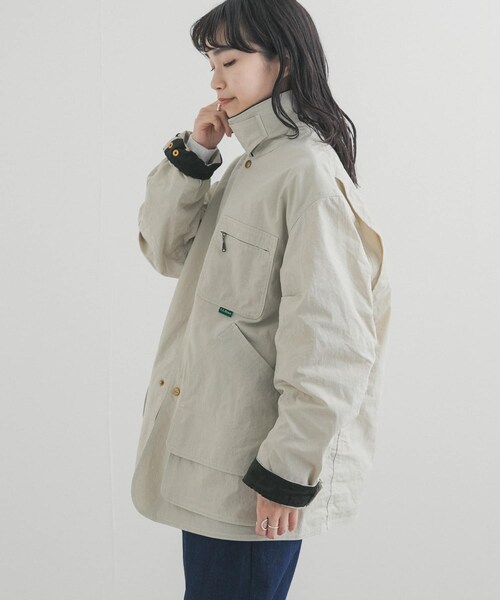 URBAN RESEARCH DOORS(アーバンリサーチドアーズ)の「L.L.Bean JAPAN EDITION BEANSFIELD COAT(テーラードジャケット・レディース・SAND/BEIGE/ORANGE/FOREST・S)」の11枚目の写真