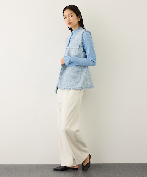 ROPE'（ロペ）の「ツイードVネックジレ（ベスト・レディース・キナリ系/サックス・F）」の22枚目の写真