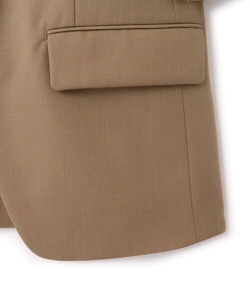 ADAM ET ROPE'（アダムエロペ）の「【EMOELLE】スリットネックハーフスリーブジャケット（ノーカラージャケット・レディース・ブラック系/ベージュ・F）」の17枚目の写真