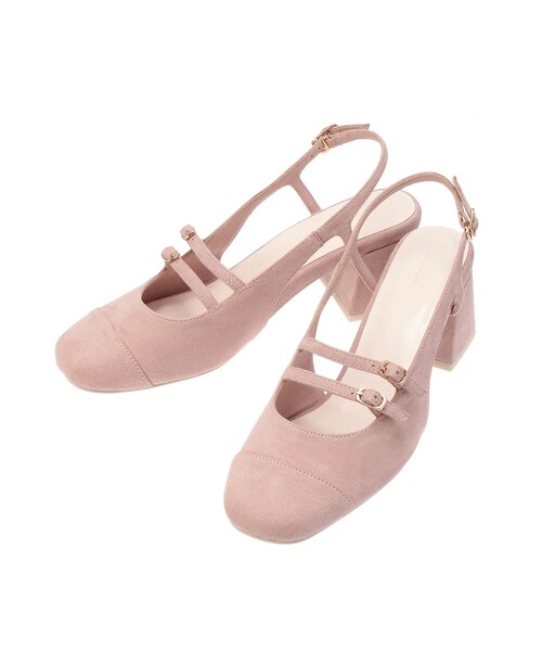 dazzlin（ダズリン）の「【G】ダブルストラップウエッジパンプス（その他シューズ・レディース・ブラック/ピンク/パープル/キャメル・M/L）」の13枚目の写真