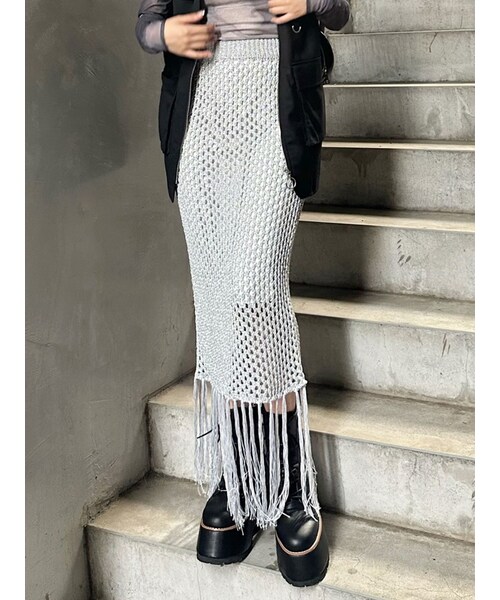 MURUA（ムルーア）の「メタリッククロシェスカート（スカート）」 - WEAR