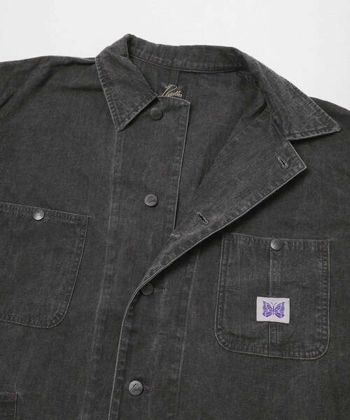 URBAN RESEARCH(アーバンリサーチ)の「Needles COVERALL SUMI DYE(デニムジャケット・メンズ・BLACK・S/M)」の7枚目の写真