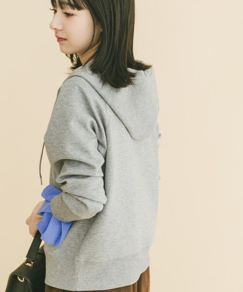 ITEMS URBANRESEARCH（アイテムズ アーバンリサーチ）の「ダンボールジップパーカー（パーカー・レディース・BLK/BRN/GRY・FREE）」の14枚目の写真