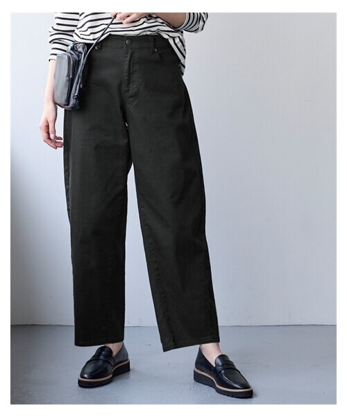 nissen（ニッセン）の「すごのびストレッチツイルカーブパンツ（ゆったりヒップ）＜大きいサイズ有＞（パンツ・レディース・黒/カーキ/ライトベージュ/モカチャコール・S/M/L/LL/3L/4L/5L/6L/8L/10L）」の9枚目の写真
