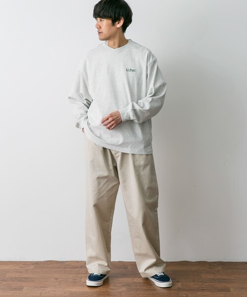 URBAN RESEARCH DOORS(アーバンリサーチドアーズ)の「L.L.Bean Union Long-Sleeve T-Shirts(Tシャツ/カットソー・メンズ・yellow/white/birch/green/fade navy・M/L/XL)」の22枚目の写真