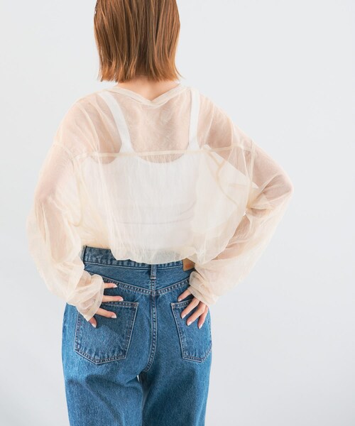 URBAN RESEARCH ROSSO（アーバンリサーチロッソ）の「provoke　シアーフットボールTシャツ（Tシャツ/カットソー・レディース・lightbeige/white/black・FREE）」の12枚目の写真