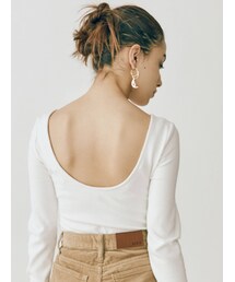 EVRIS | ワイドバックオープントップス(Tシャツ/カットソー)