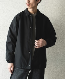 『撥水/防風』ウールブレンドラミネート 中綿ブルゾン