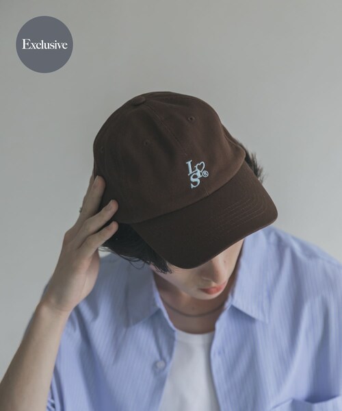 SENSE OF PLACE by URBAN RESEARCH（センスオブプレイスバイアーバンリサーチ）の「『別注』LOVE POP STUDIO×SENSE OF PLACE　キャップ（キャップ・メンズ・BLACK/BROWN/NAVY・One）」の2枚目の写真