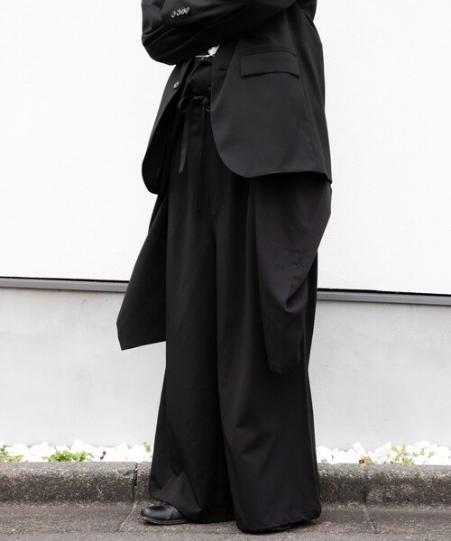 SENSE OF PLACE by URBAN RESEARCH（センスオブプレイスバイアーバンリサーチ）の「ベルトテッドジャンプスーツ（つなぎ/オールインワン・メンズ・BLACK/BEIGE・M/L）」の10枚目の写真