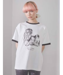 merry jenny | リンガーterrier Tee(Tシャツ/カットソー)