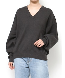 Ungrid | 【Cl】カシミヤ混スムースVネックニット(ニット/セーター)