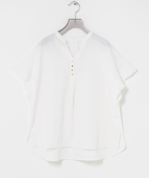 URBAN RESEARCH(アーバンリサーチ)の「フレンチスリーブスキッパーブラウス(シャツ/ブラウス・レディース・OFF WHITE/BLACK DOT/SAX・Free)」の12枚目の写真