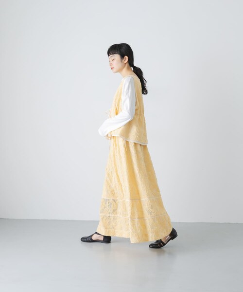 かぐれ（カグレ）の「susuri　ハバネラスカート（スカート・レディース・cream・1）」の8枚目の写真