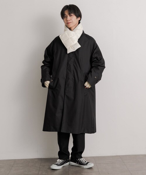 SENSE OF PLACE by URBAN RESEARCH(センスオブプレイスバイアーバンリサーチ)の「TAION BASIC DOWN SCARF(マフラー・メンズ・OFF WHITE/BLACK/D.NAVY/D.GREEN/S.BEIGE・one)」の8枚目の写真